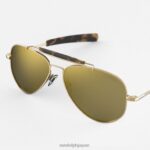 Randolph スポーツマン 23Kゴールド＆ゴールドフラッシュ 偏光ガラスレンズ 262D210 - Image 5