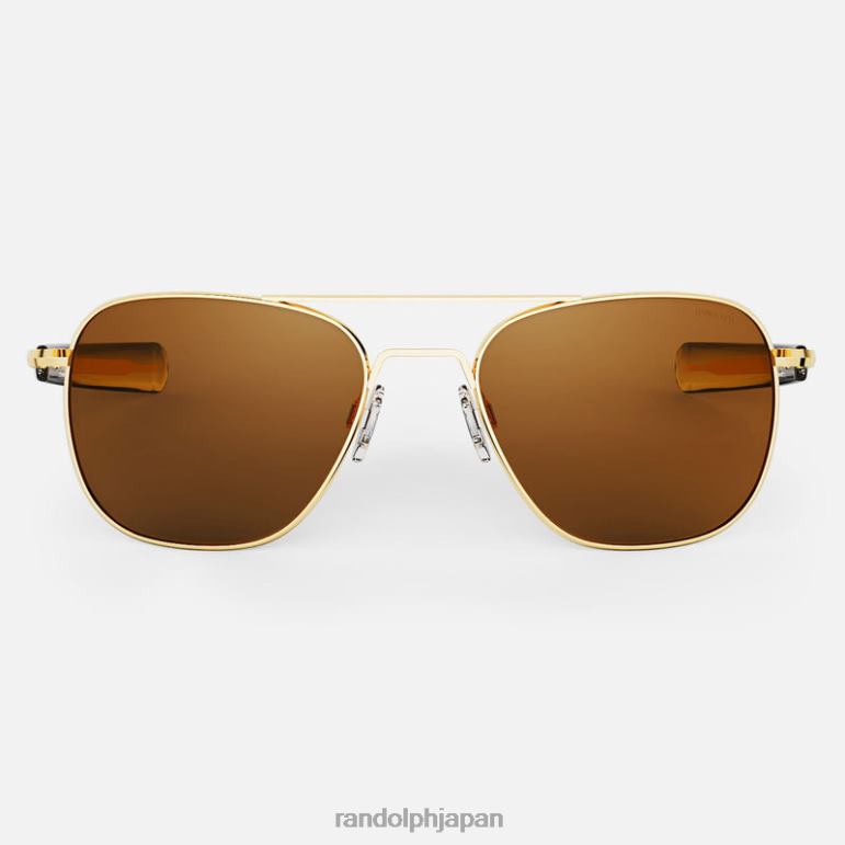 Randolph 飛行士4 23K ゴールド & アメリカン タン 偏光ガラス